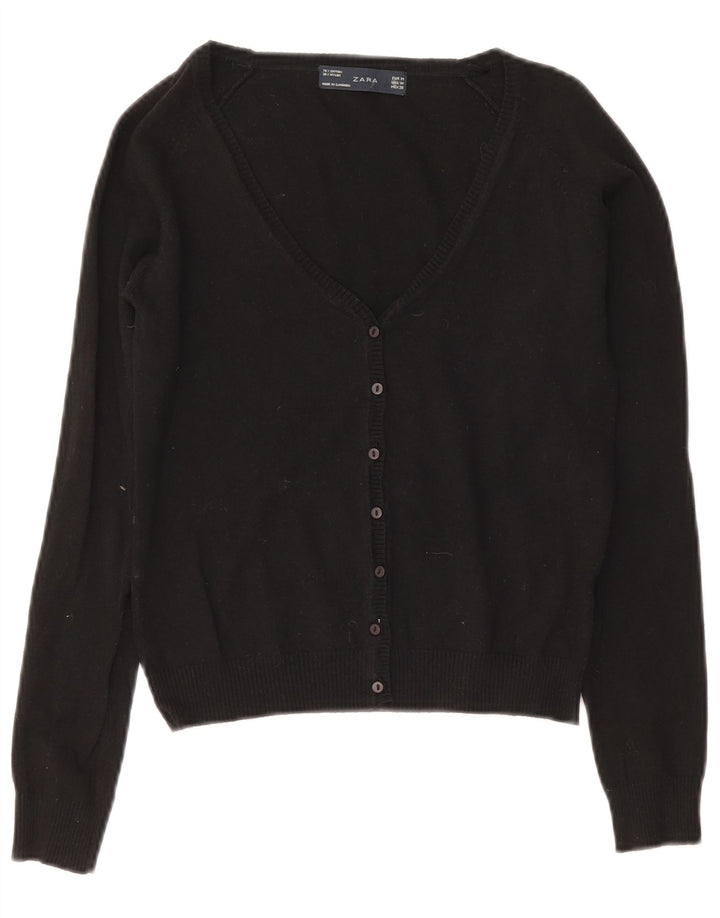 Zara Bolero Jumper UK 12 Medium Sort Bomuld