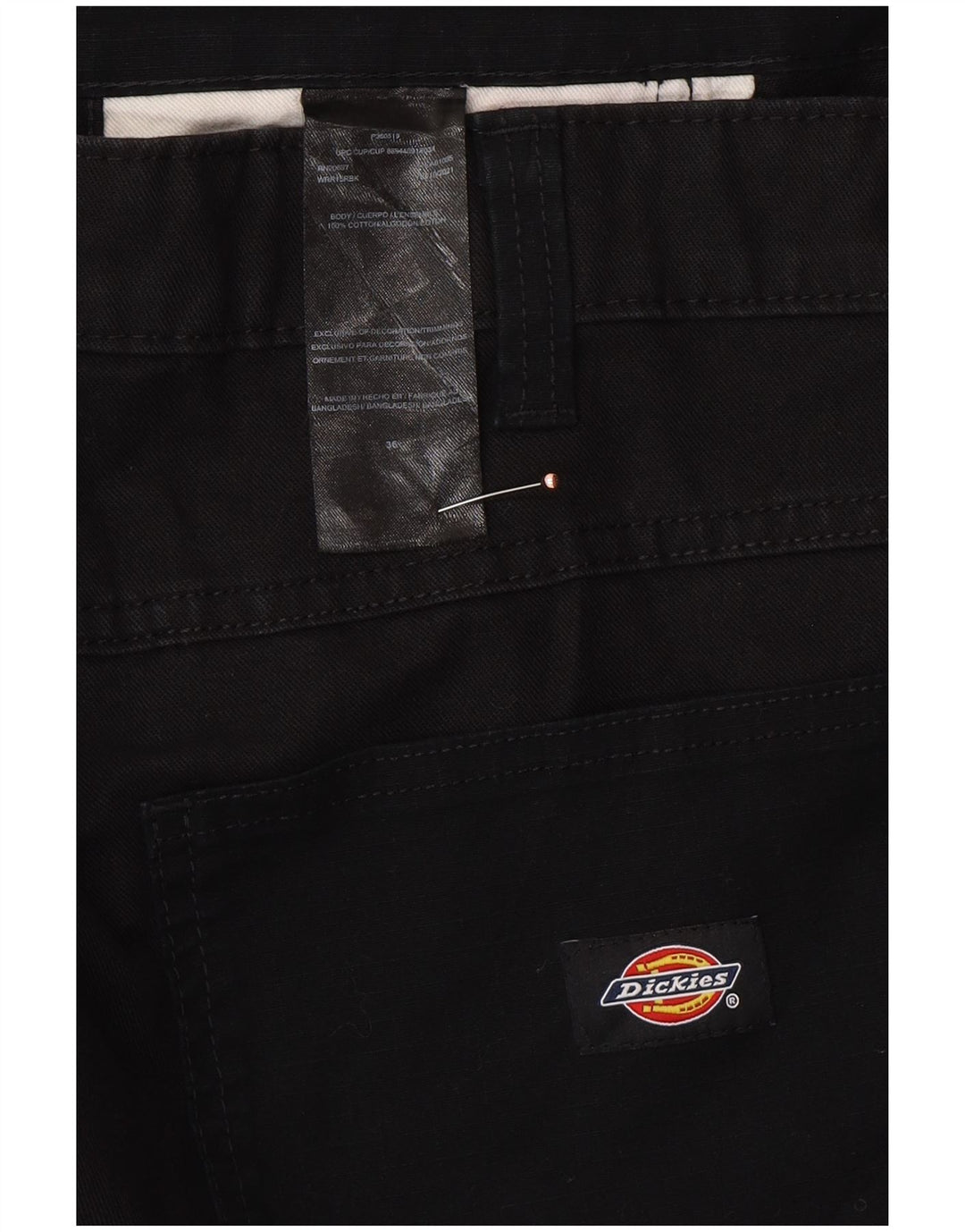 DICKIES Chino Shorts til mænd W36 Large Black Bomuld