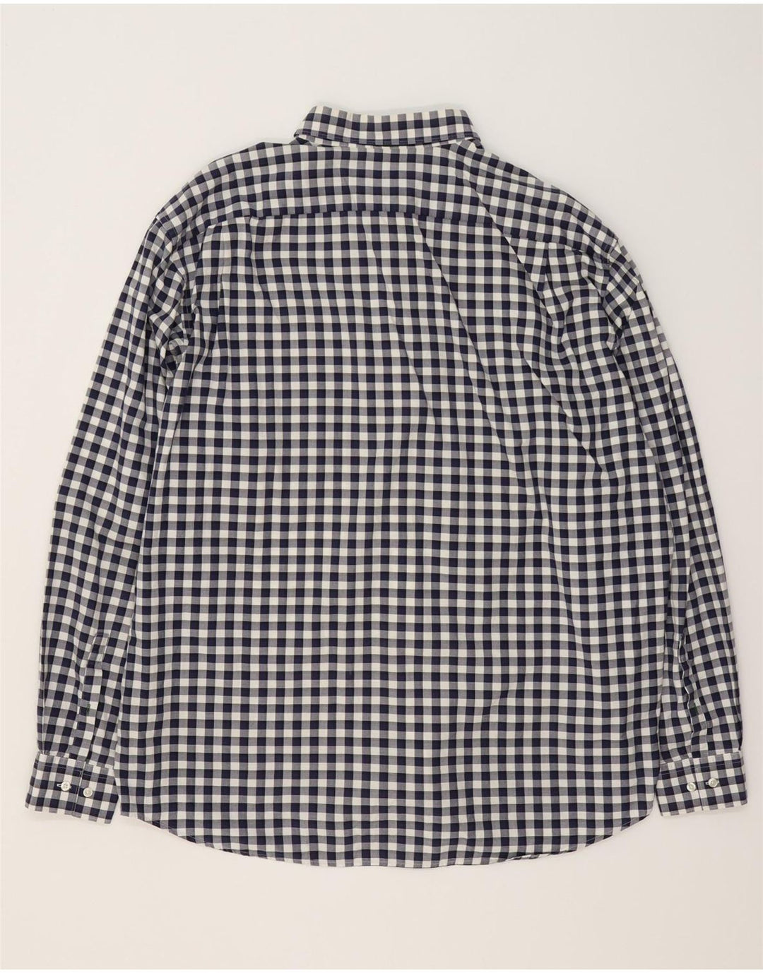 Lacoste Herre Regular Fit skjorte str. 46 2XL Marineblå Gingham Cotton