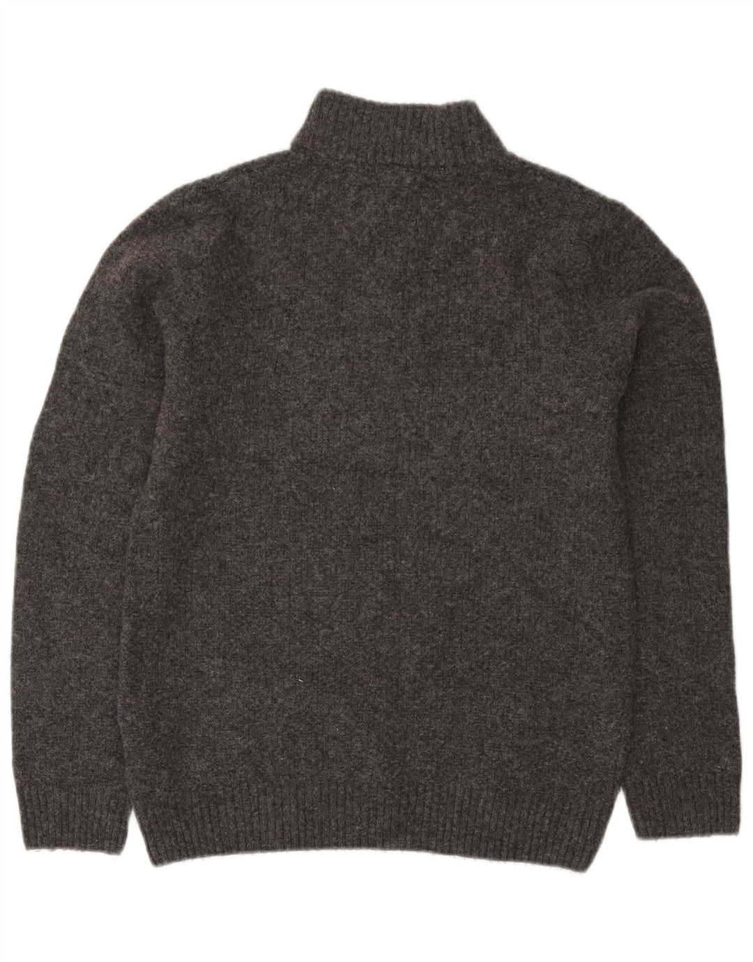Crew Tøj Herre Zip Neck Jumper Sweater XL Grå Uld