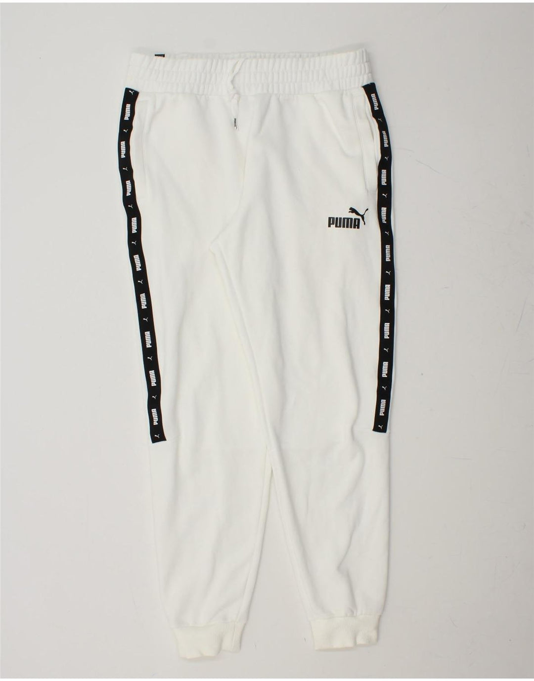 PUMA Grafisk træningsdragt bukser til mænd Joggers Large White Colourblock