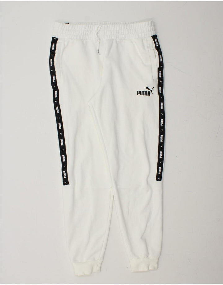 PUMA Grafisk træningsdragt bukser til mænd Joggers Large White Colourblock
