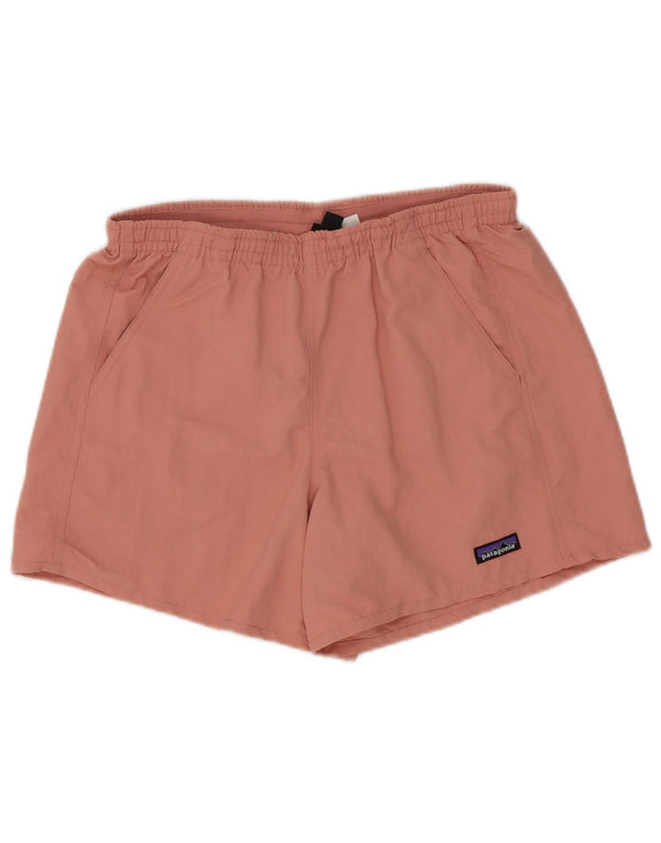 Patagonia Dame Sports Shorts UK 10 Small Pink Polyester