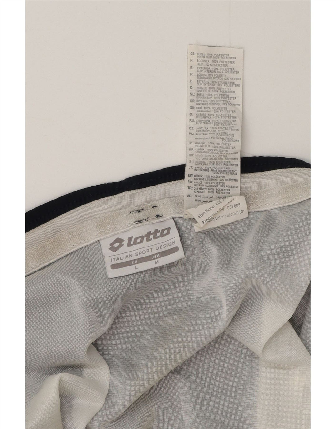 Lotto Herre Sportshorts Large Navy Blue Polyester