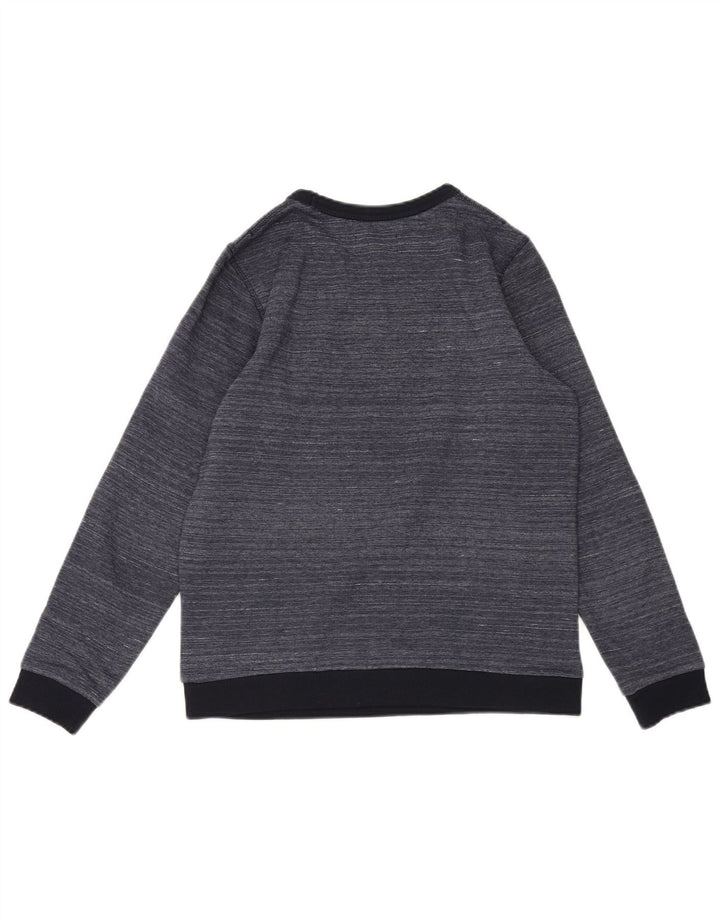 JACK & JONES Boys Sweatshirt Jumper 13-14 Years Navy Blue Pinstripe