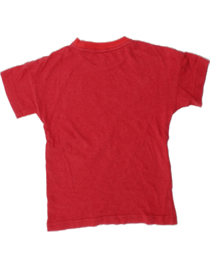 ADIDAS Boys Graphic T-Shirt Top 4-5 Years Red Vintage Adidas and Second-Hand Adidas from Messina Hembry 