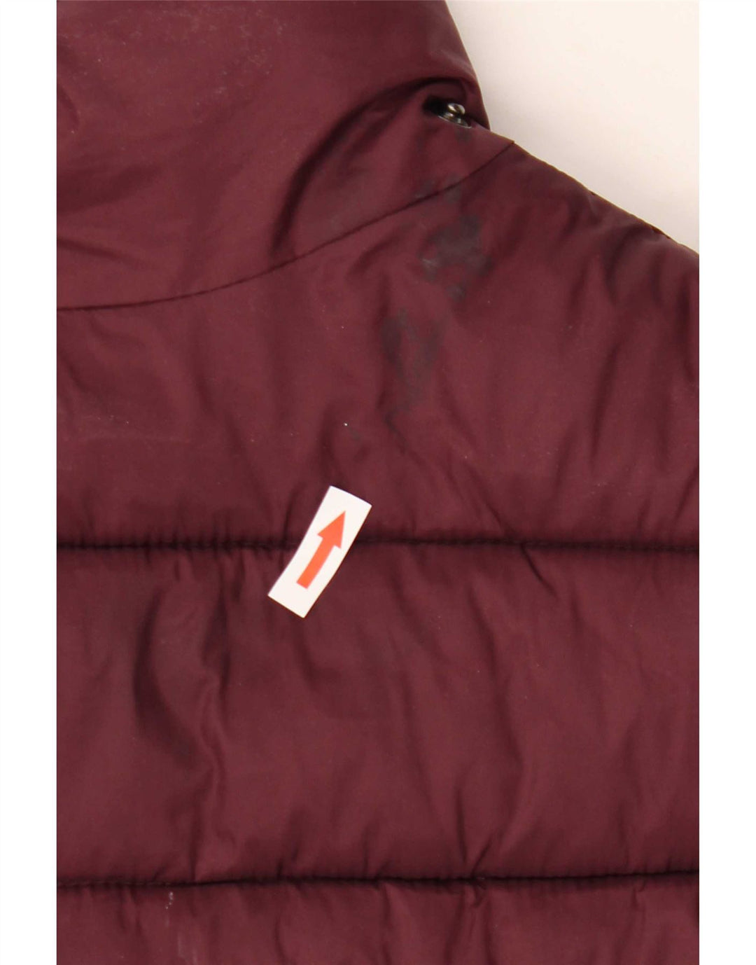 Monsoon Dame Polstret Jakke UK 18 XL Burgundy Nylon