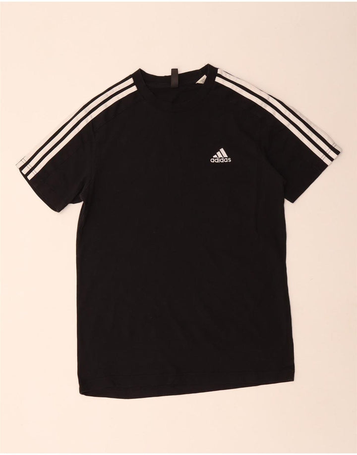 Adidas herre T-shirt top lille sort bomuld