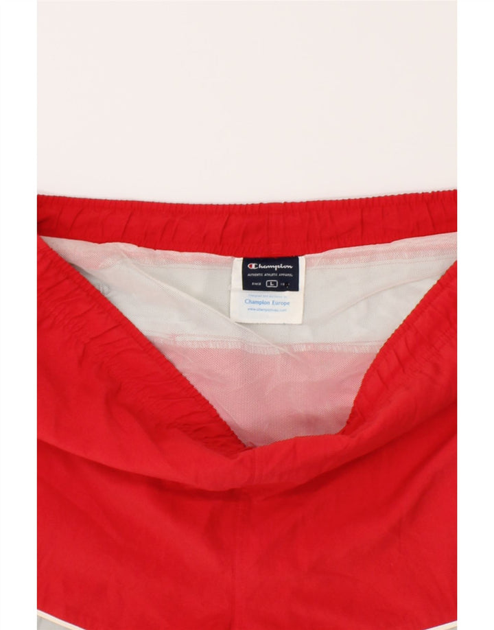 CHAMPION Mens Sport Shorts Large  Red Polyester Vintage Champion and Second-Hand Champion from Messina Hembry 