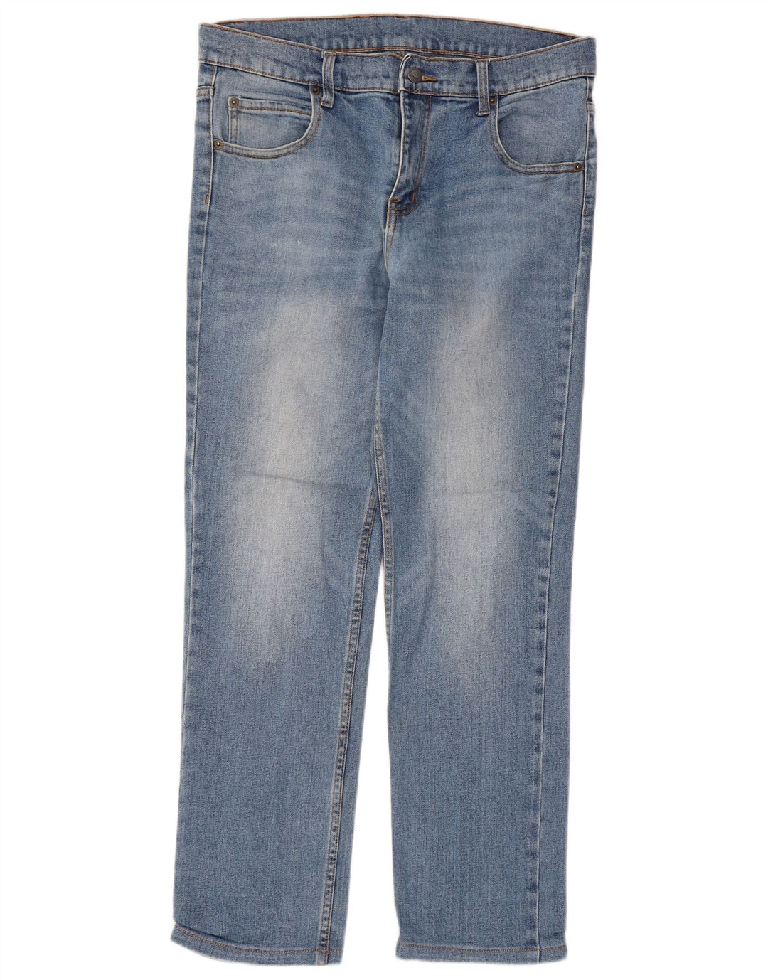 Billig mandag Straight Jeans til mænd W36 L27 blå bomuld