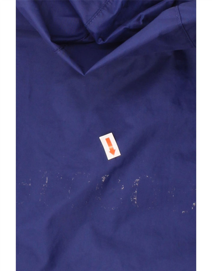 ADIDAS Mens Graphic Rain Jacket UK 38 Medium Navy Blue