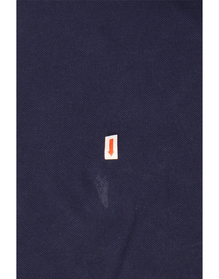 POLO RALPH LAUREN Herre Custom Fit Polo Shirt Stor marineblå bomuld
