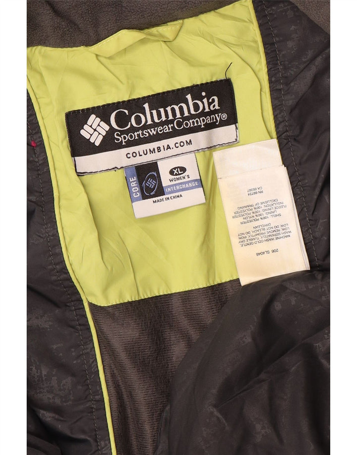 Columbia Quiltet jakke til kvinder UK 18 XL Grøn polyester
