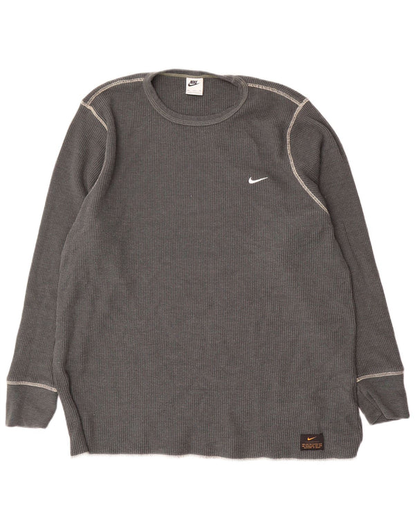 Nike Herre Top Langærmet 3XL Grå Bomuld