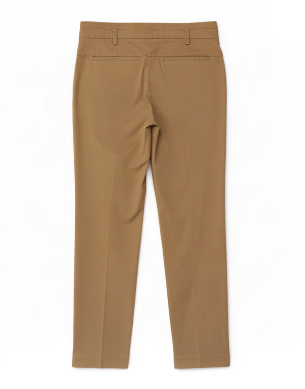 Zara Womens Tapered Chino Trousers EU 36 XS W26 L26 Khaki Cotton