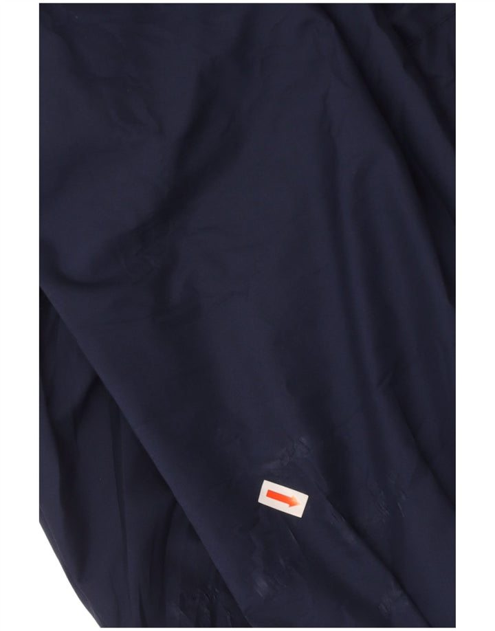 AESSE Mens Windbreaker Jacket UK 42 XL Navy Blue Colourblock Polyester