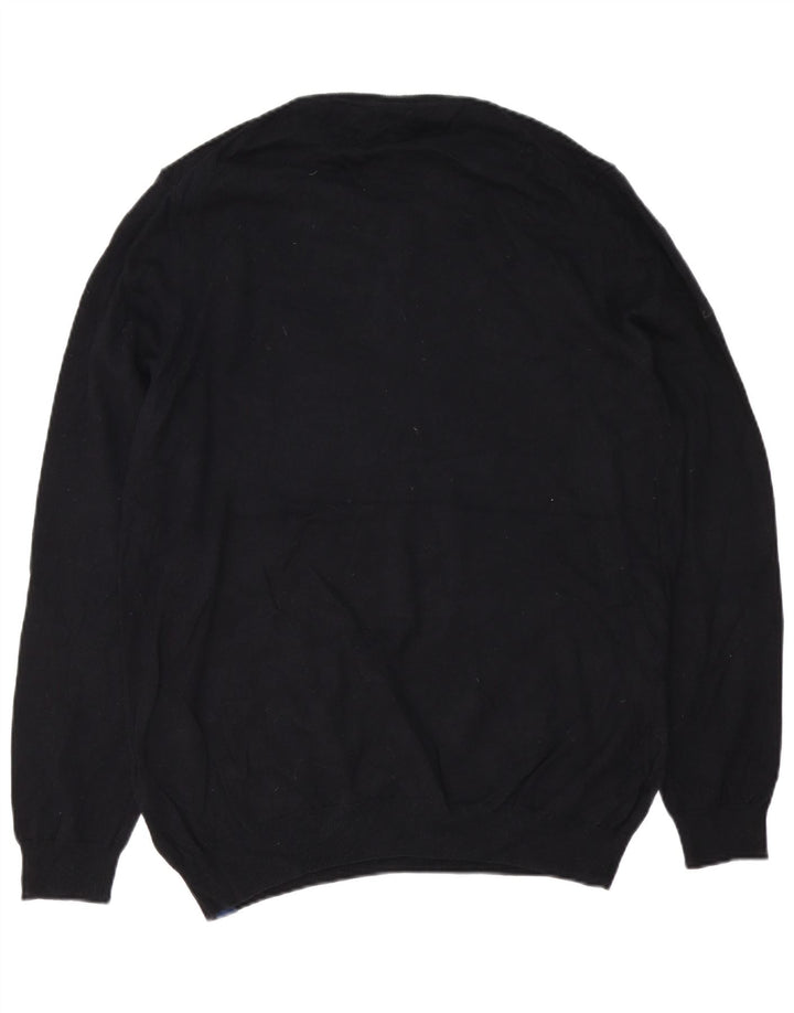 Superdry Herre sweater med rund hals 2XL sort bomuld