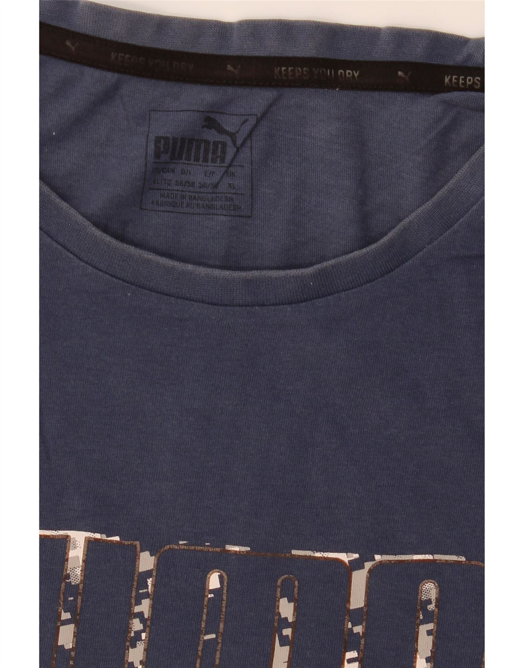 Puma Herre grafisk T-shirt Top XL Marineblå