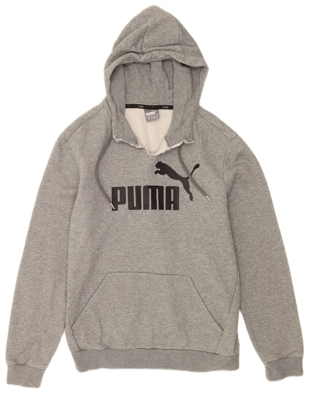 Puma Herre grafisk hættetrøje Jumper Medium Grey Flecked Bomuld