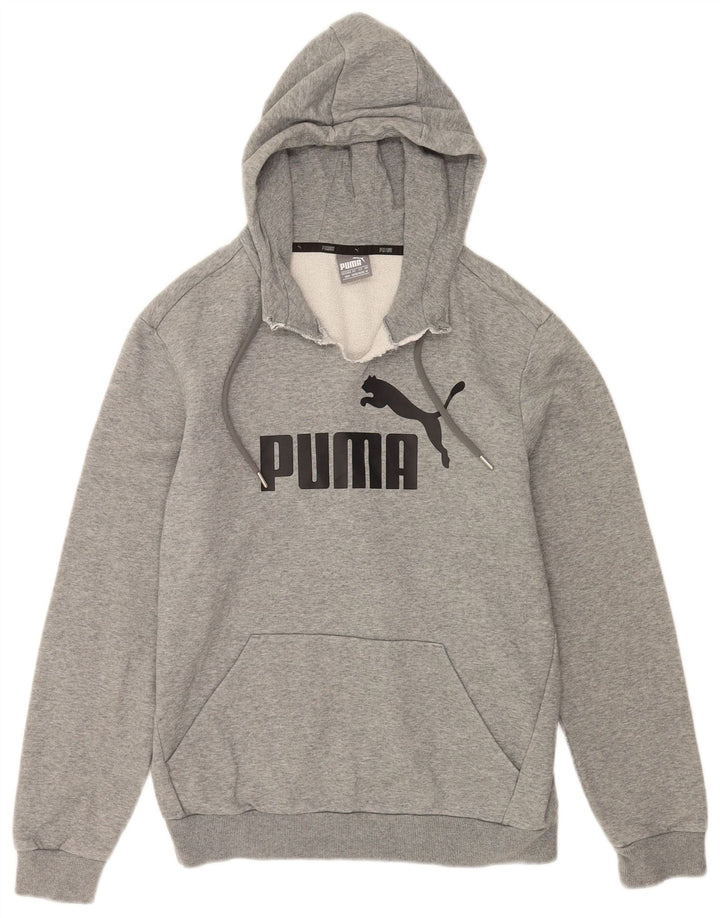 Puma Herre grafisk hættetrøje Jumper Medium Grey Flecked Bomuld