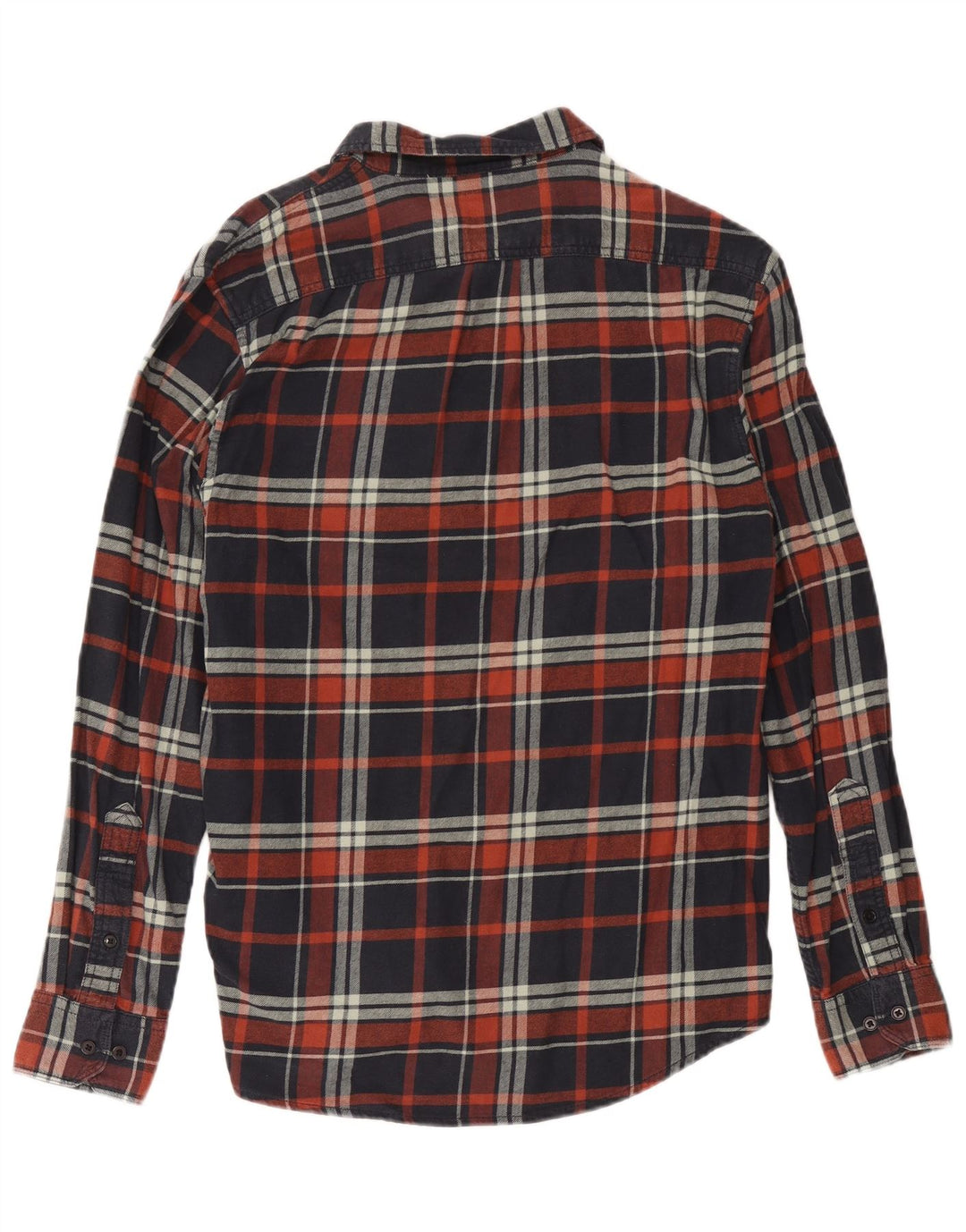 Lee Herre Regular Fit Flanellskjorte XL Navyblå Ternet Bomuld