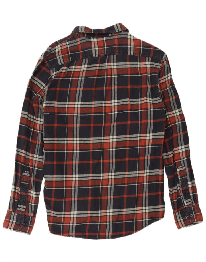 Lee Herre Regular Fit Flanellskjorte XL Navyblå Ternet Bomuld
