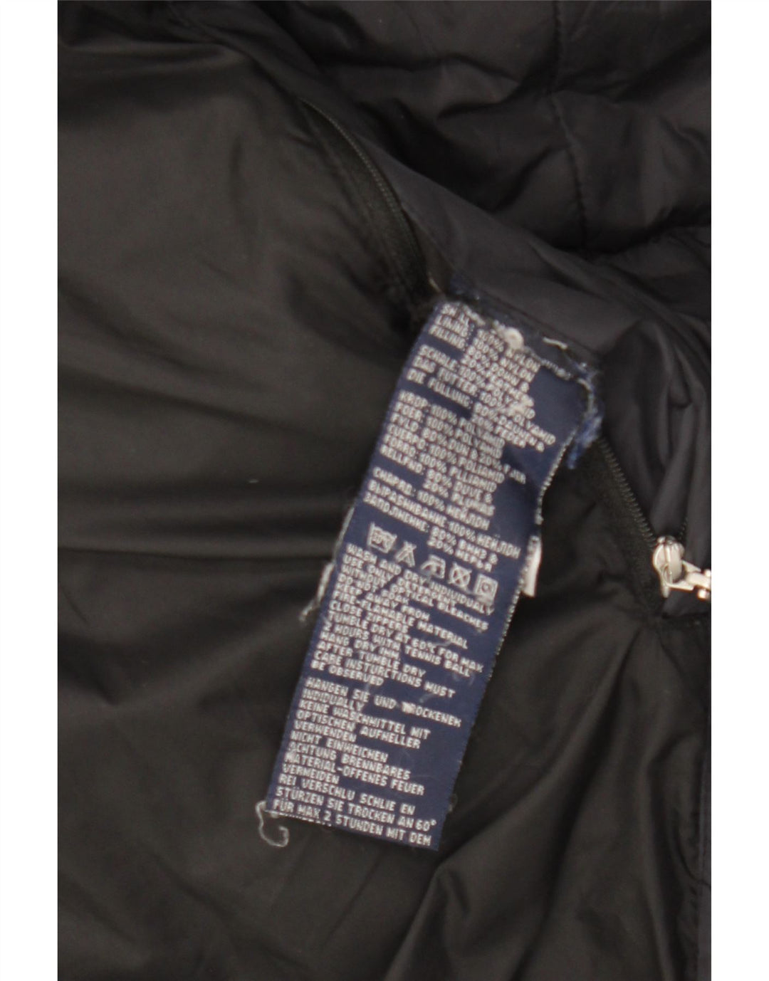 Sergio Tacchini Dame Polstret Frakke UK 14 Medium Sort Nylon