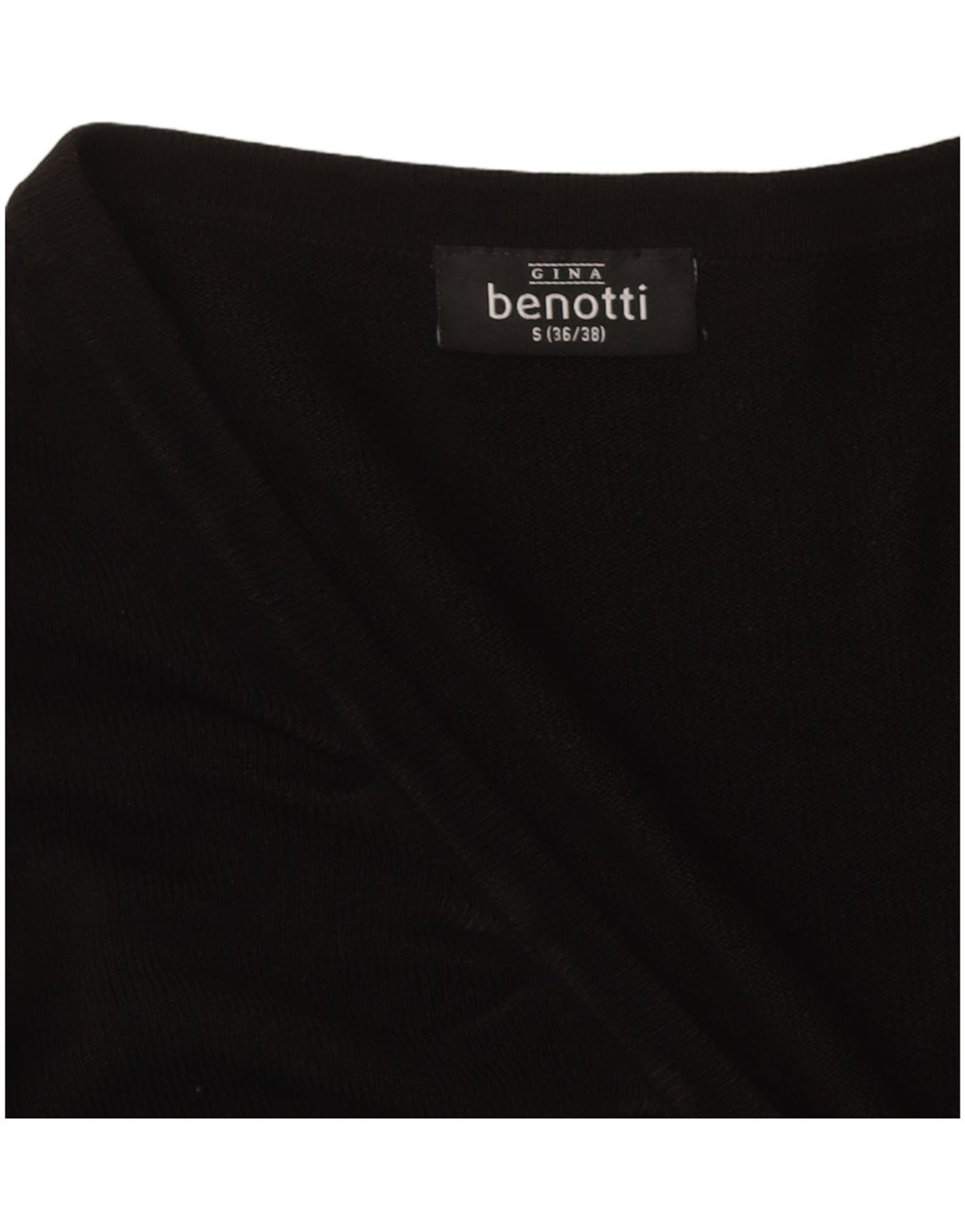 GINA BENOTTI Womens Cardigan Sweater EU 36/38 Small Black