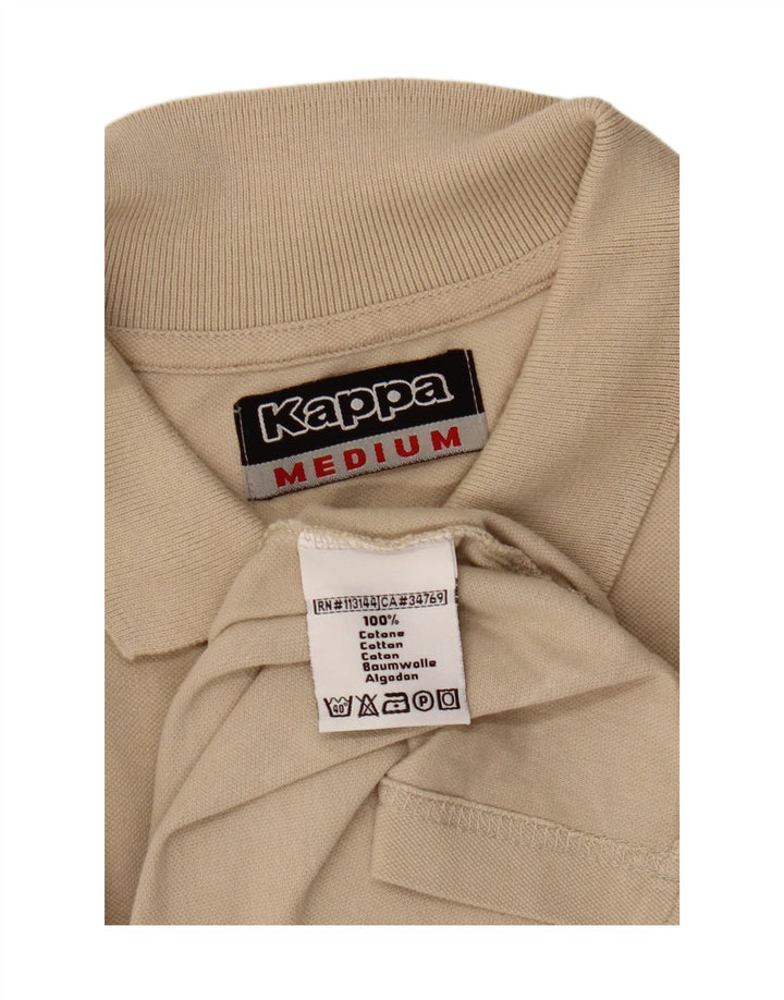KAPPA Langærmet poloshirt til mænd Medium Beige Bomuld