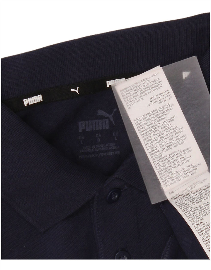 Puma herre poloshirt Stor marineblå bomuld