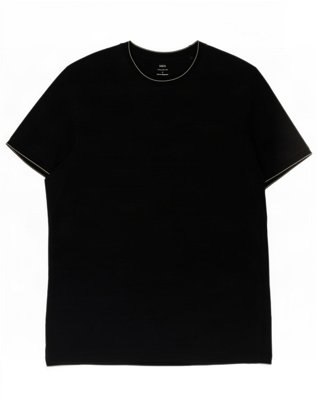 Marks & Spencer Herre Regular Fit T-shirt Top Stor marineblå bomuld