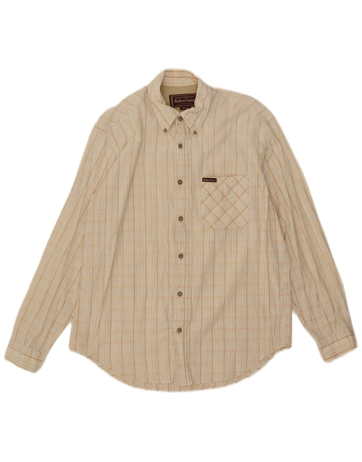 Marlboro Classics Herreskjorte Medium Beige Ternet