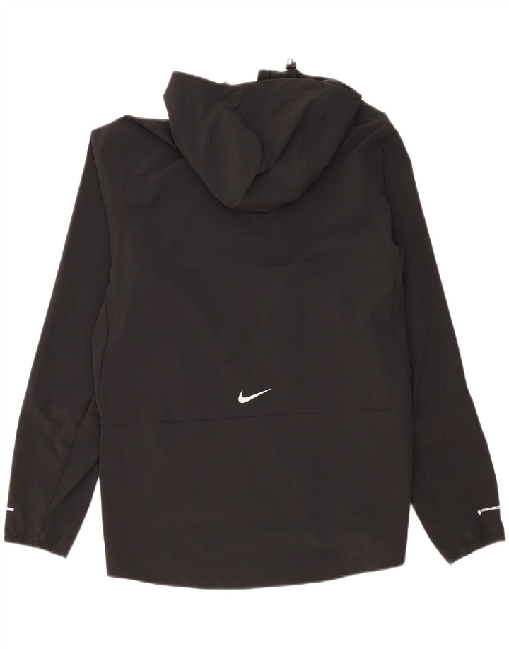 Nike Herre grafisk træningsdragt med hætte, stor sort polyester