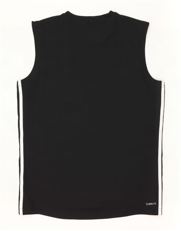 Adidas Herre Climalite Grafisk Vest Top Medium Sort Polyester