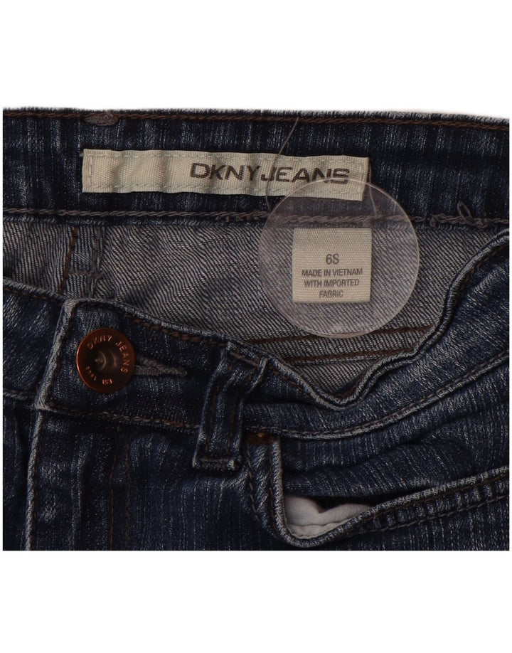 DKNY Womens Crop Bootcut Jeans US 6 Medium W26 L26 Blue