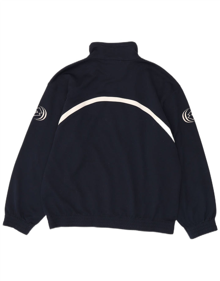 Lotto Herre Zip Neck Sweatshirt Jumper XL Navy Blue Polyester