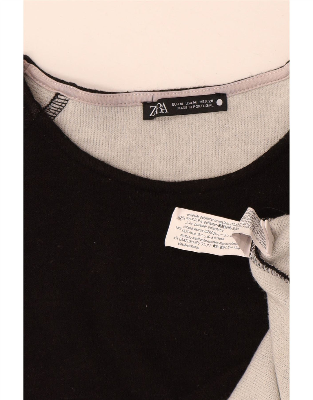 ZARA Oversized Sweatshirt Jumper UK 14 Medium Sort Polyester