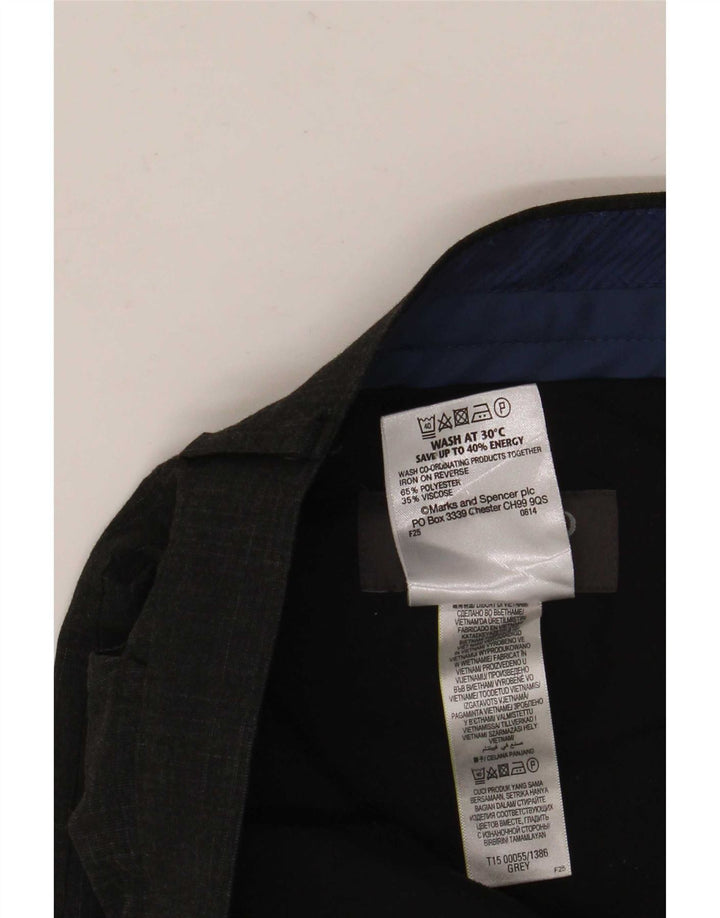 Marks & Spencer Herre Super Slim Fit Suit Bukser W32 L33 Grå ternet