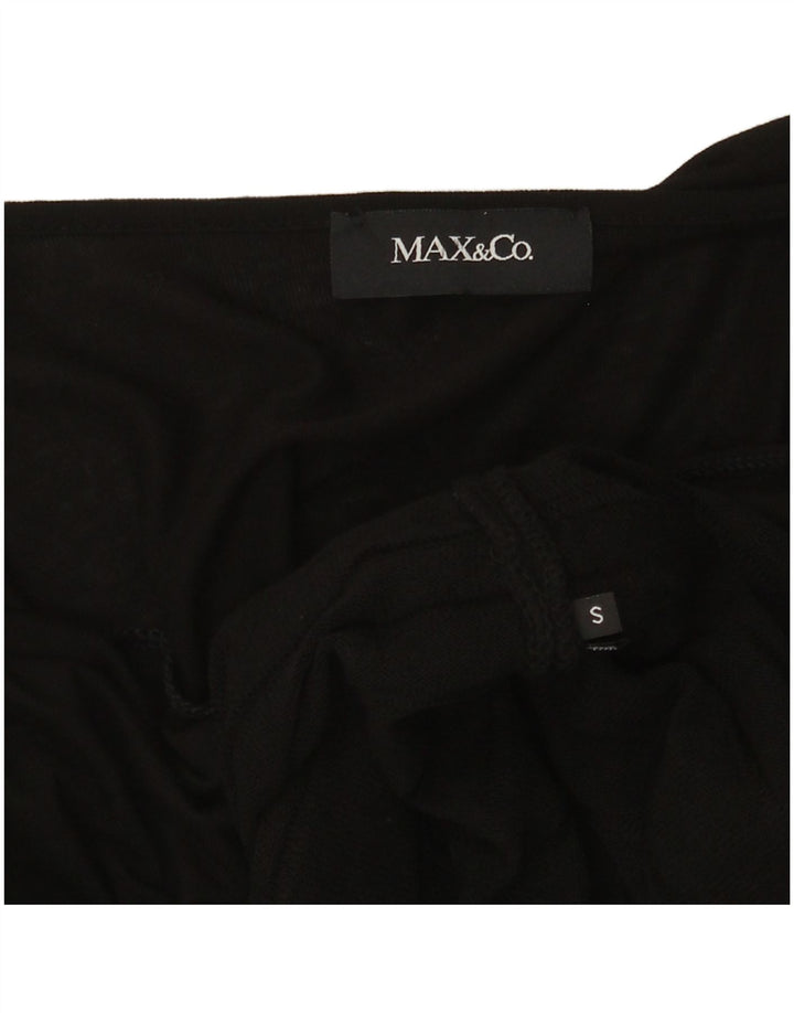 Max & Co. Dame 3/4-ærmet Shift Dress UK 8 Small Black
