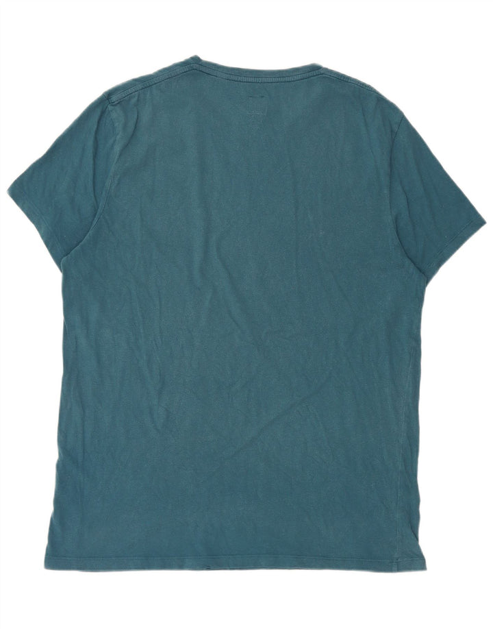 Jack Wills Herre grafisk T-shirt Top mellemblå bomuld