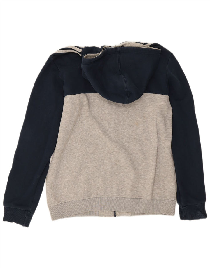 Adidas Hættetrøje med lynlås til mænd Medium Marineblå Colourblock Bomuld