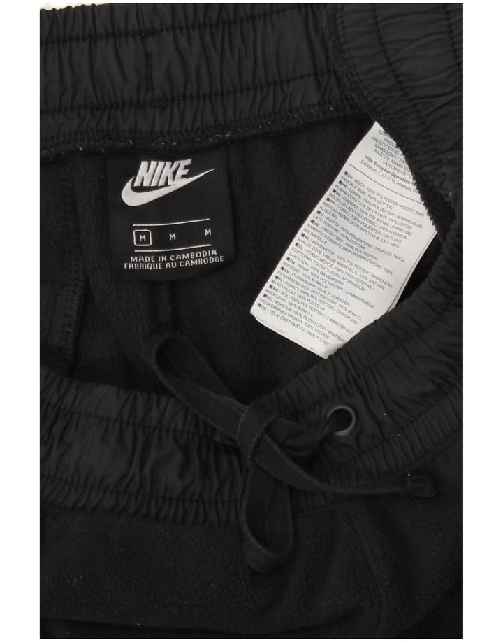 Nike dame fleece træningsdragt bukser Joggers UK 14 Medium Black Polyester