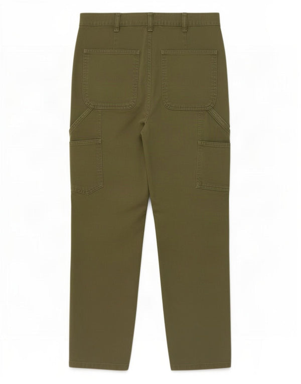 Zara Womens Tapered Cargo Trousers EU 38 Small W28 L26 Green