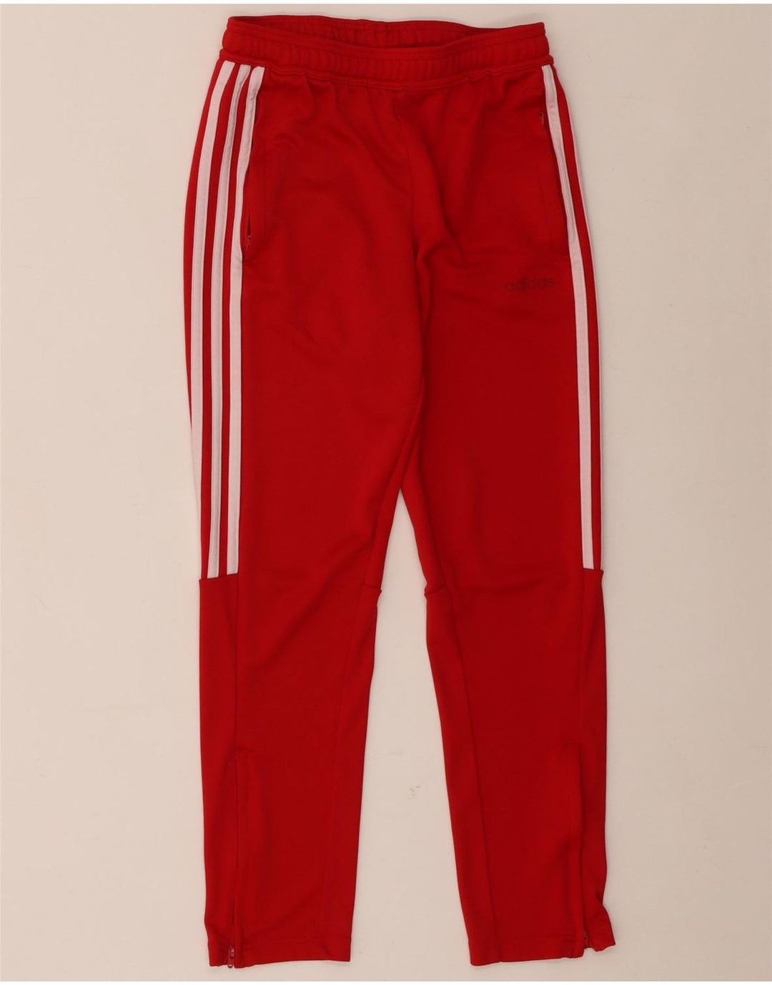 Adidas Boys Climalite træningsdragt bukser 11-12 år Rød polyester