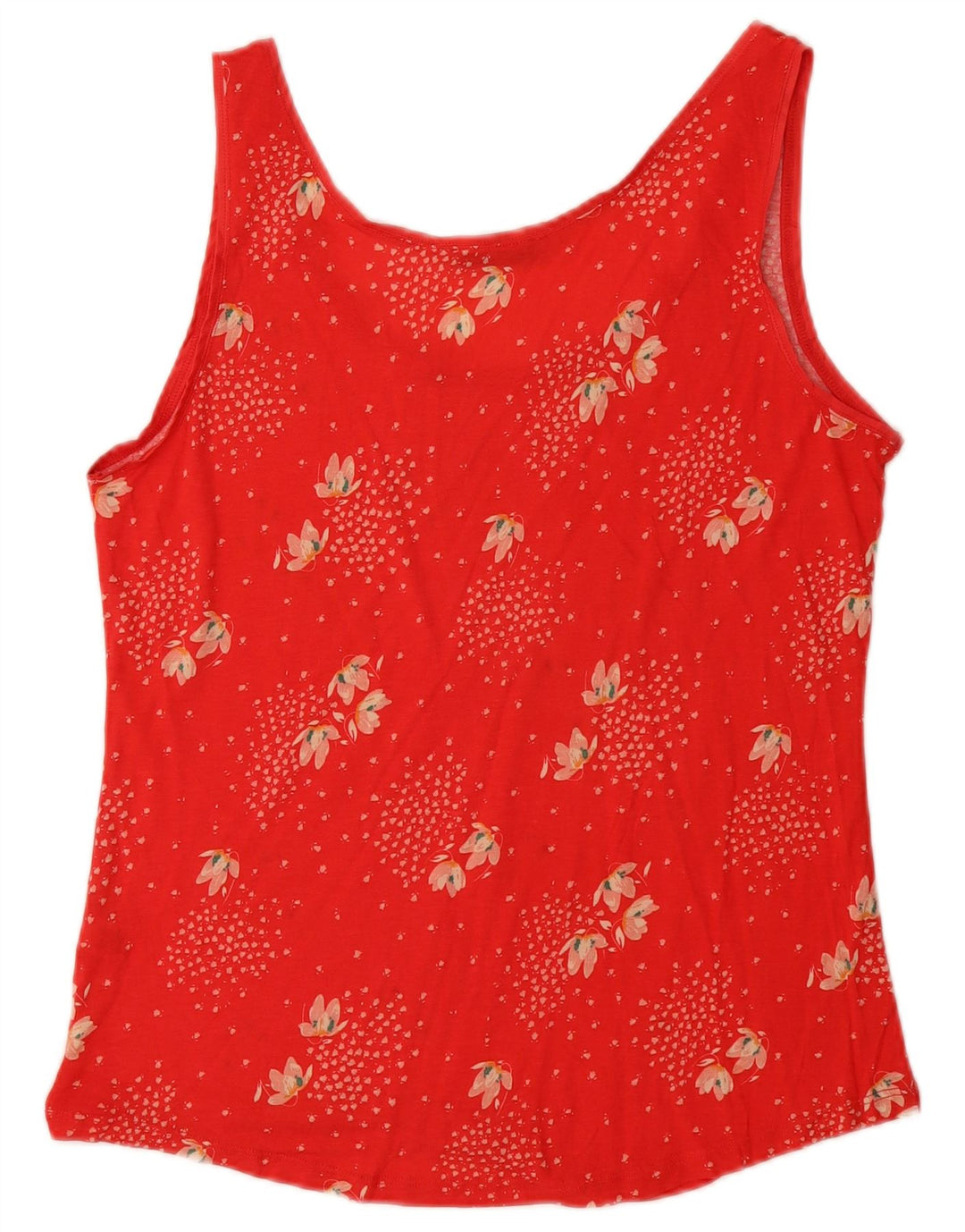 OASIS Damevest Top UK 14 Large Red Floral Viscose