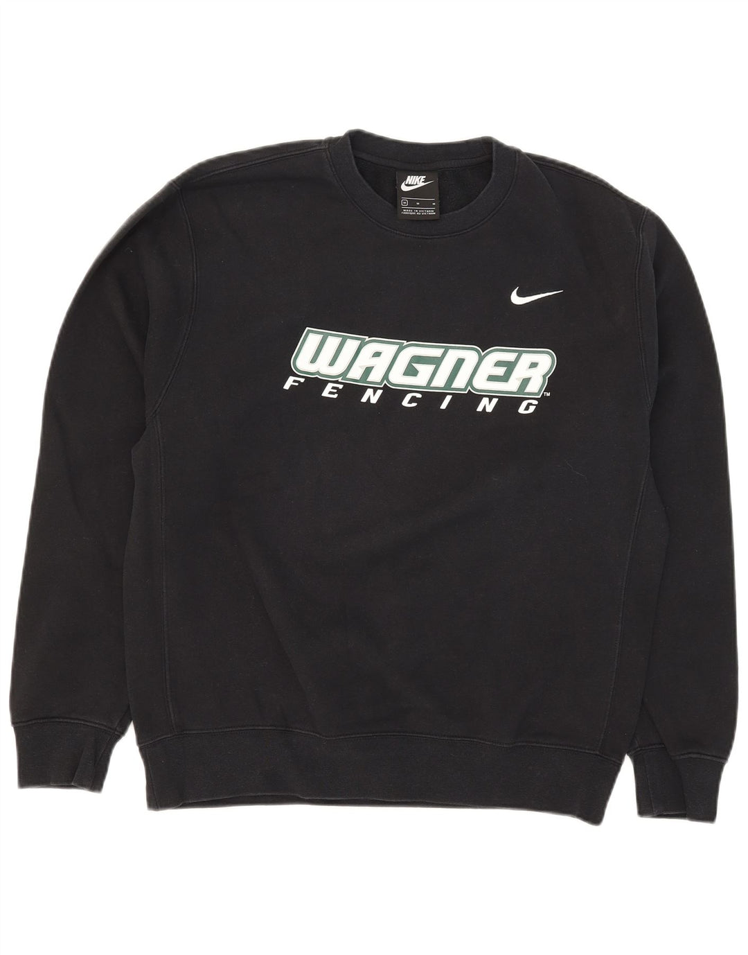 Nike Herre grafisk sweatshirt Jumper Medium Sort Bomuld