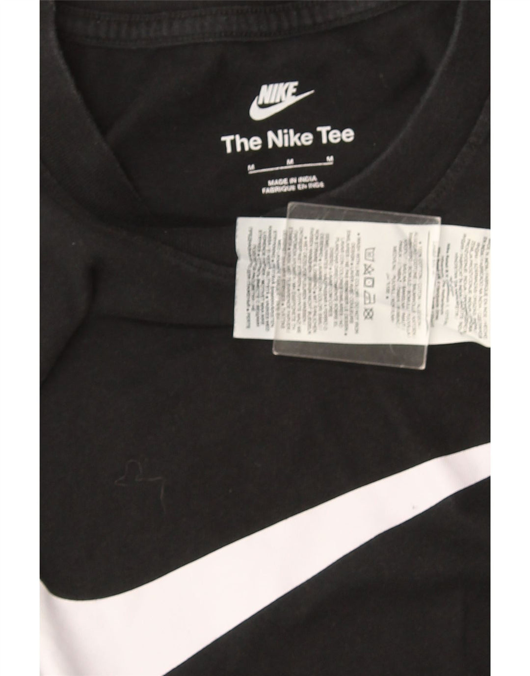 Nike Herre grafisk T-shirt Top Medium Sort Bomuld