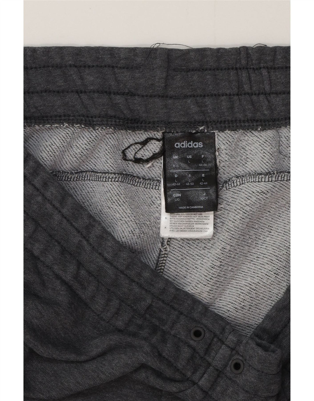 ADIDAS træningsbukser til kvinder Joggers UK 16/18 store grå flækkede