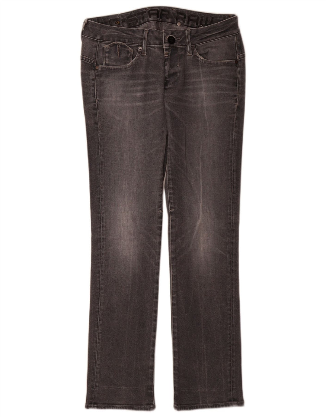 G-Star lige jeans til kvinder W28 L32 grå bomuld