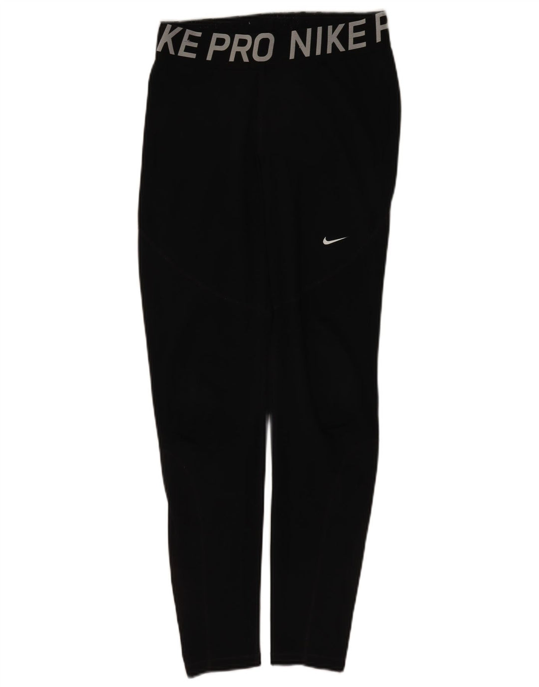 Nike Dame Dri Fit Grafiske Leggings UK 16 Large Black Polyester